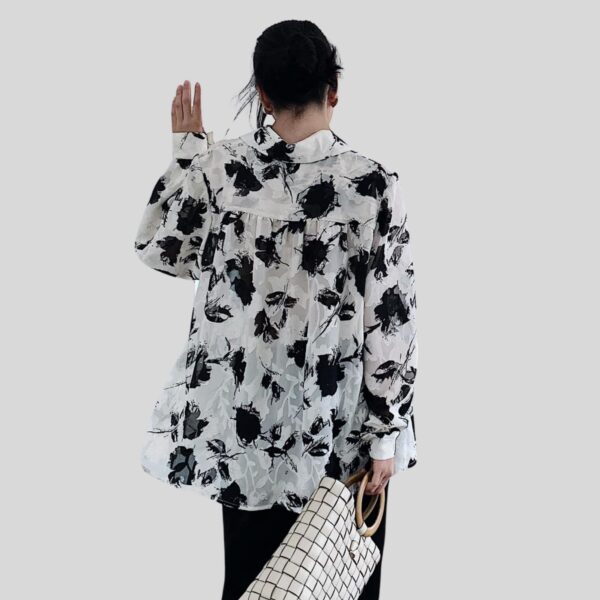 Black Flower Top - Image 3