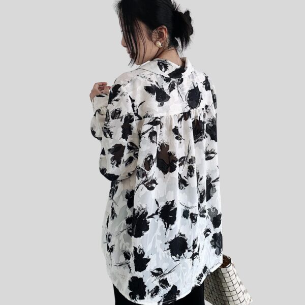 Black Flower Top - Image 6