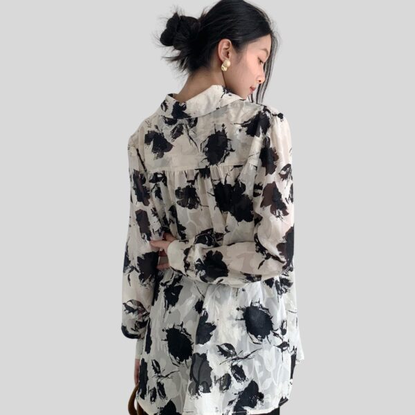 Black Flower Top - Image 4